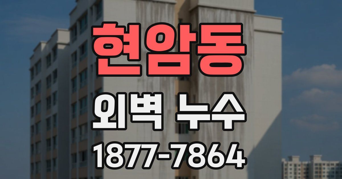현암동 외벽 누수
