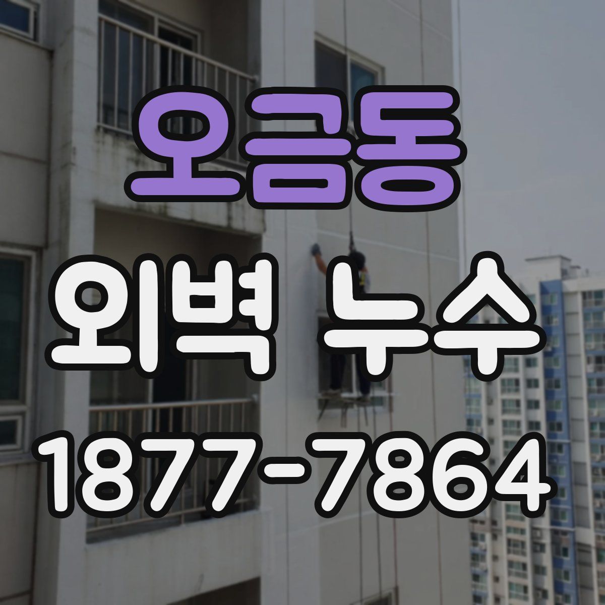 오금동 외벽 누수