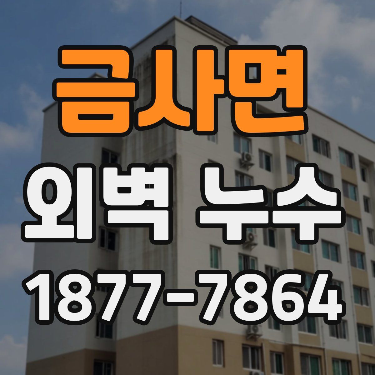 금사면 외벽 누수