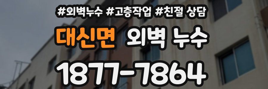 대신면 외벽 누수