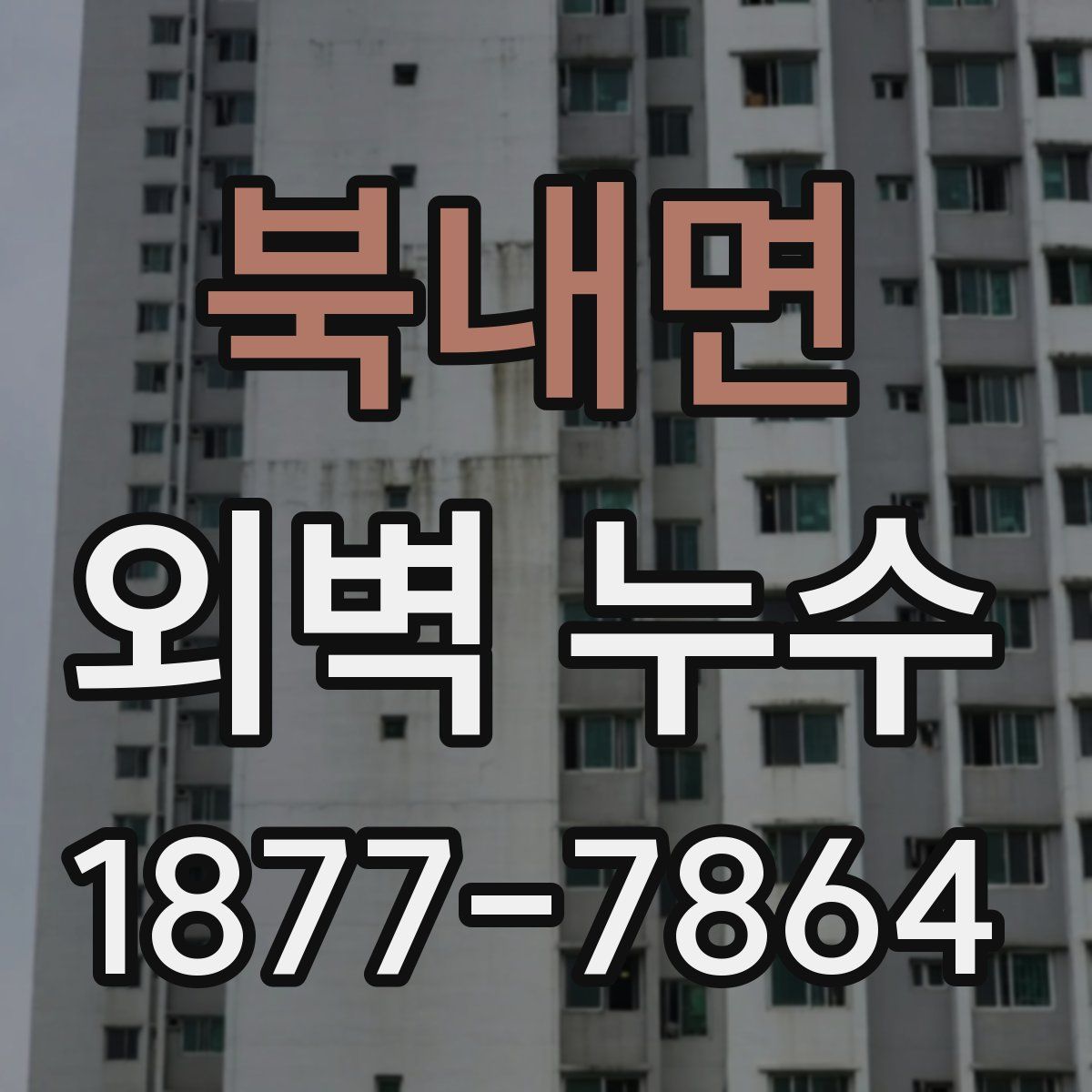 북내면 외벽 누수