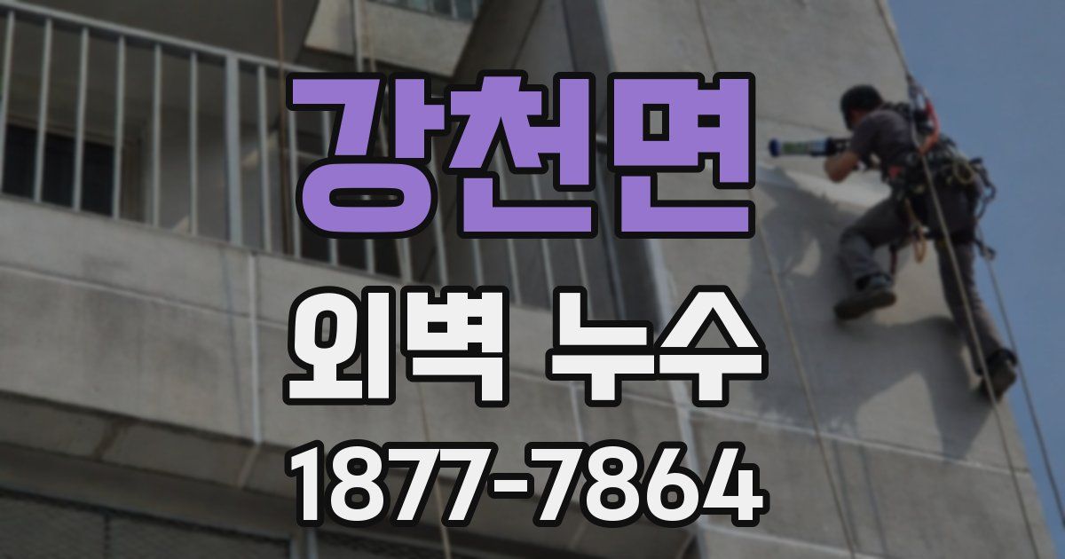 강천면 외벽 누수