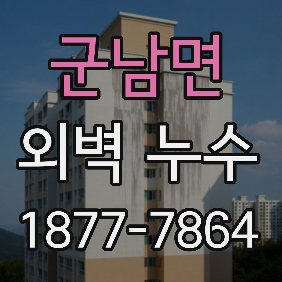 군남면 외벽 누수