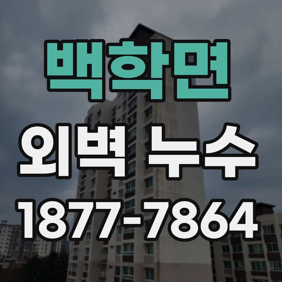 백학면 외벽 누수
