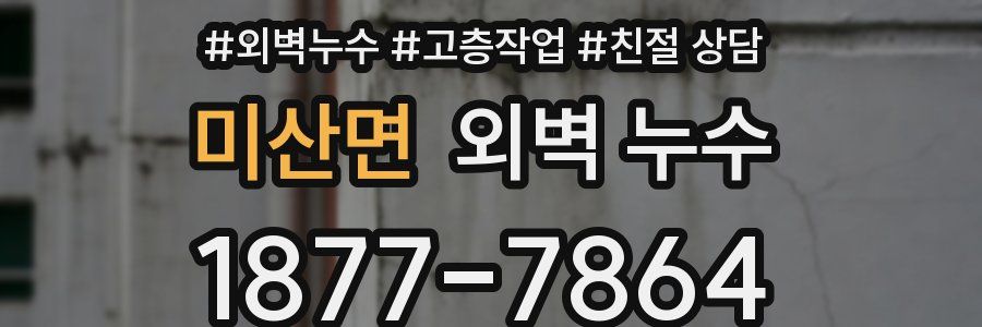 미산면 외벽 누수