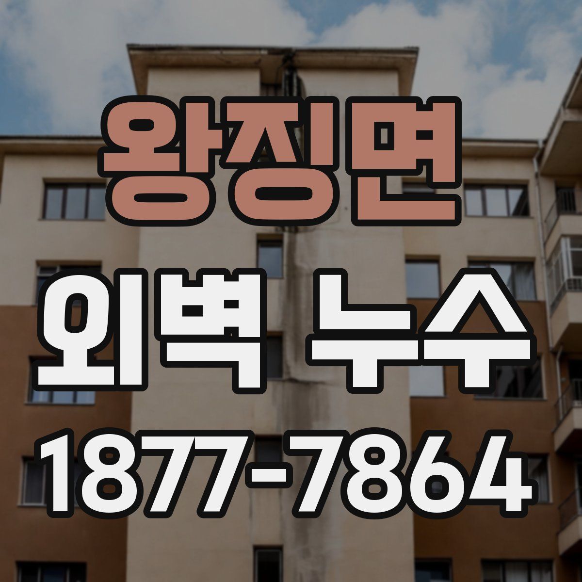 왕징면 외벽 누수
