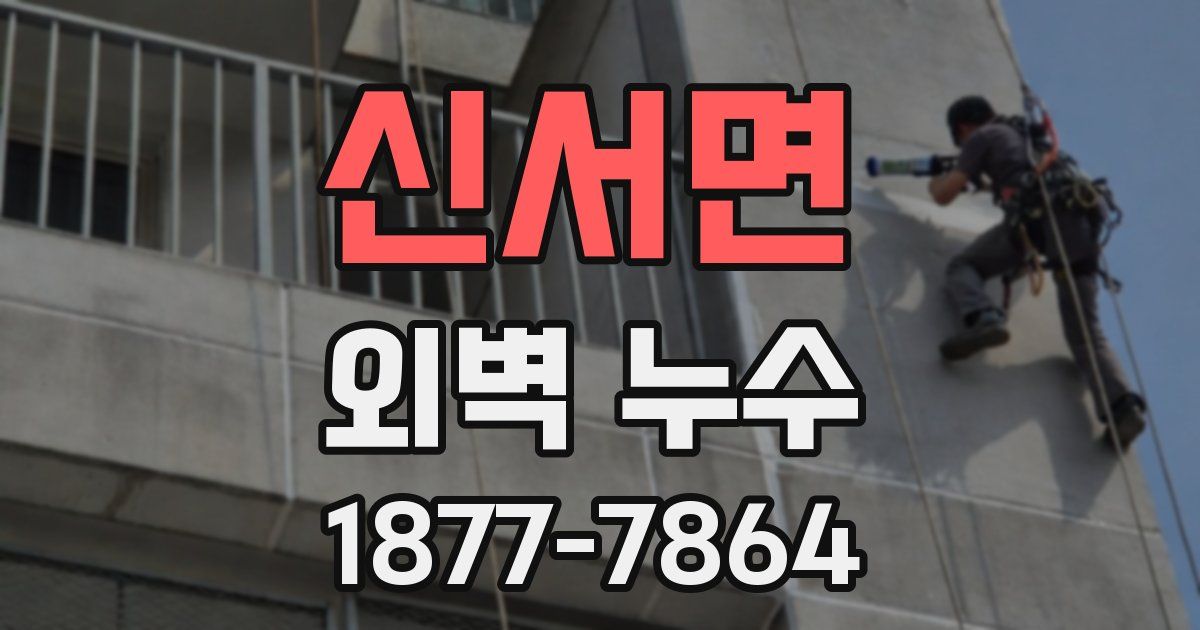 신서면 외벽 누수