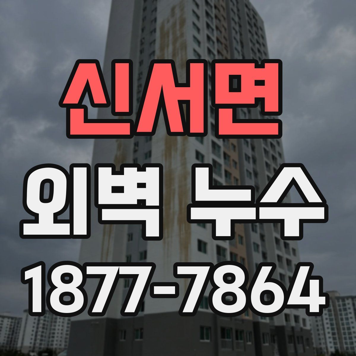 신서면 외벽 누수