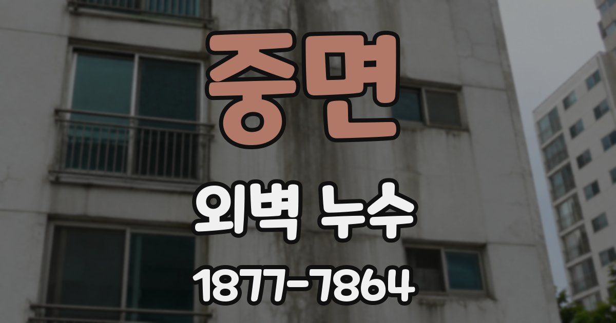 중면 외벽 누수
