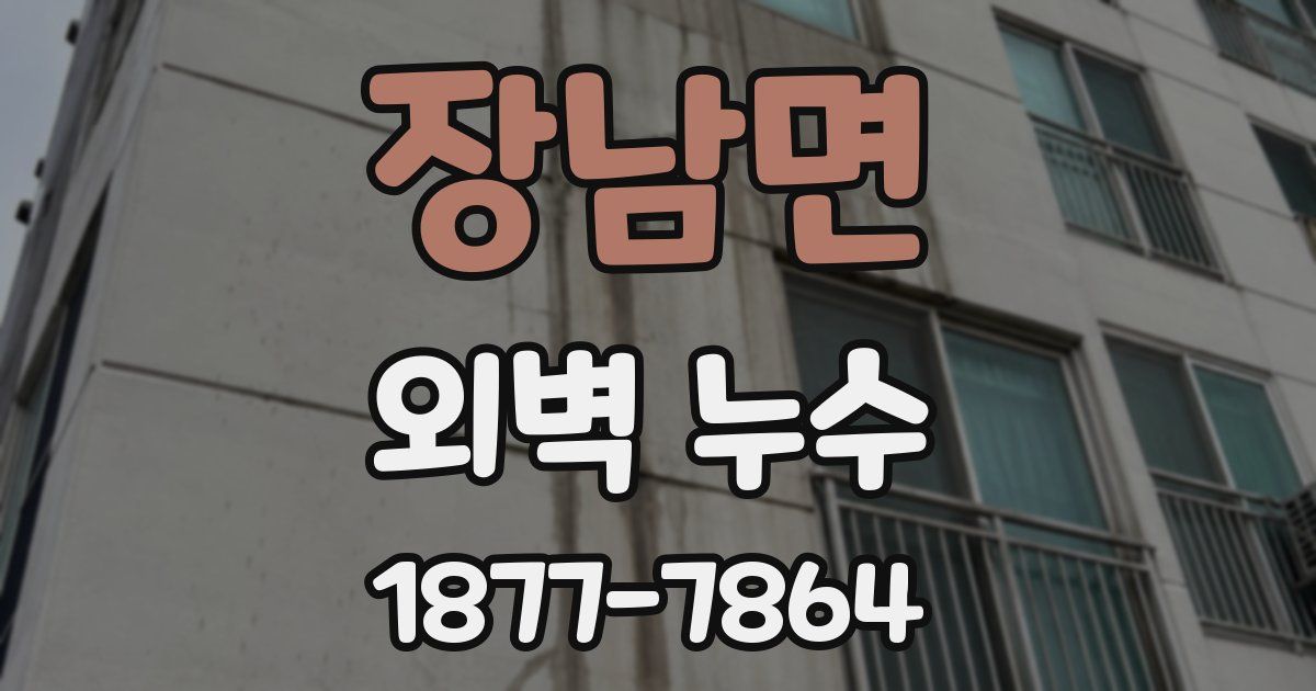 장남면 외벽 누수