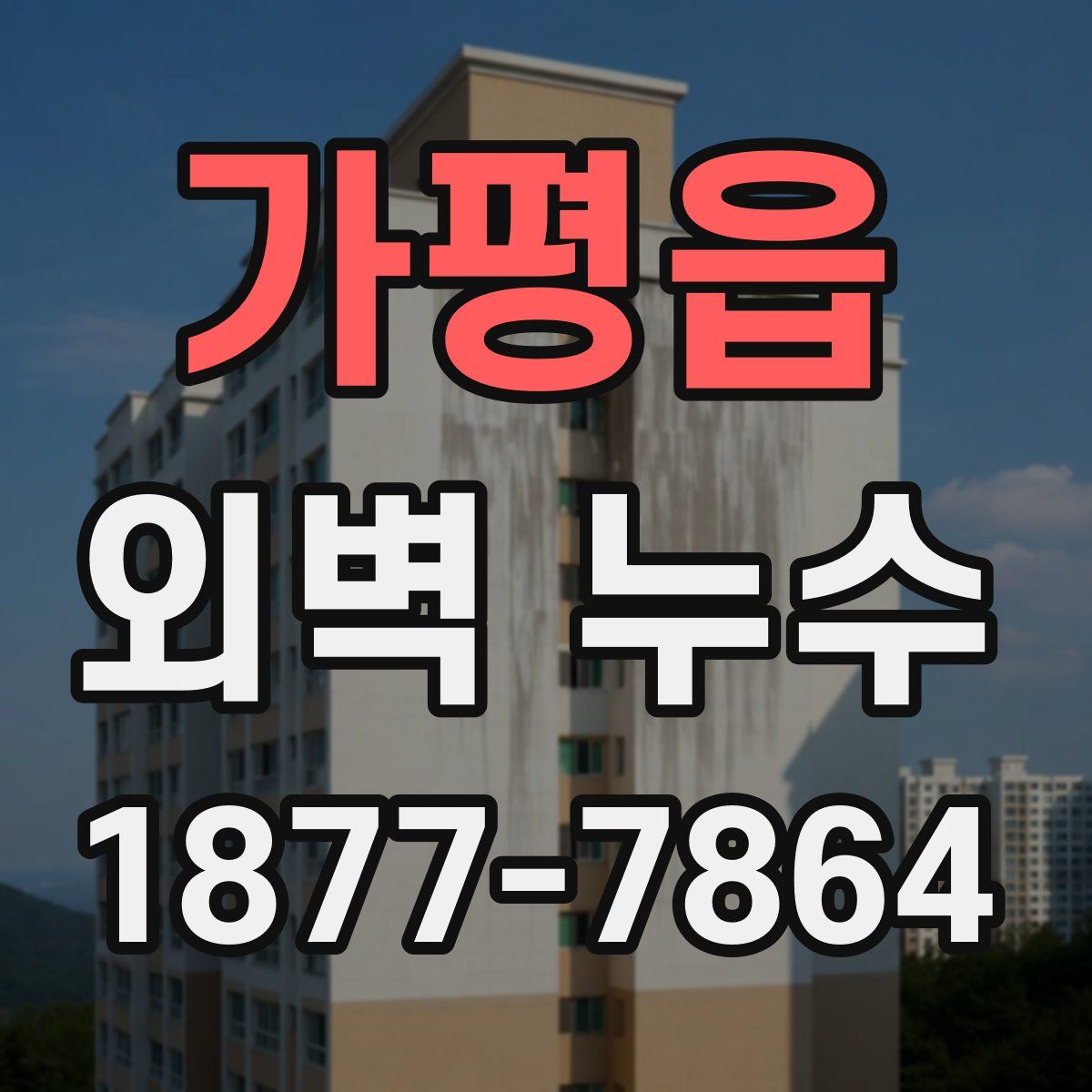 가평읍 외벽 누수