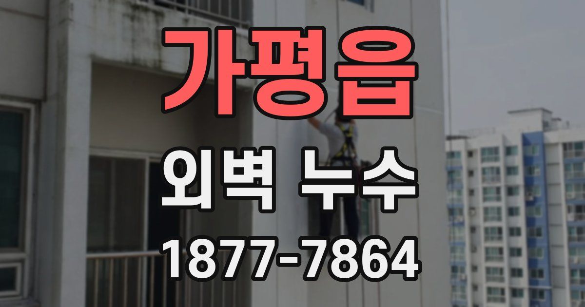가평읍 외벽 누수