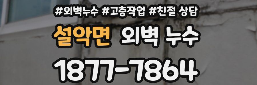 설악면 외벽 누수