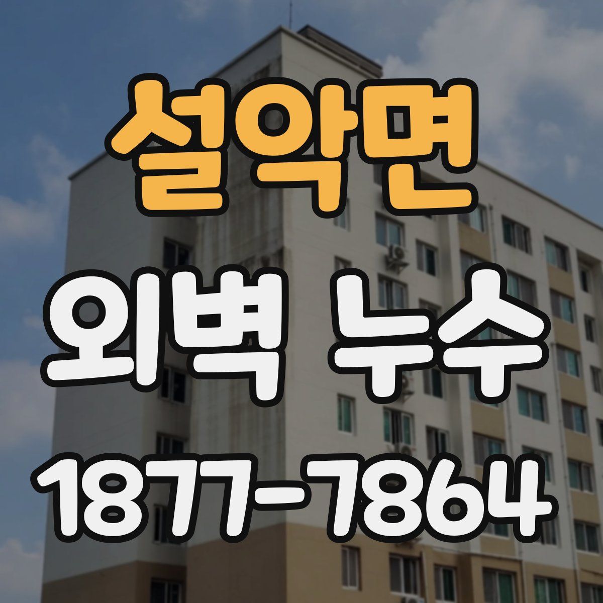 설악면 외벽 누수