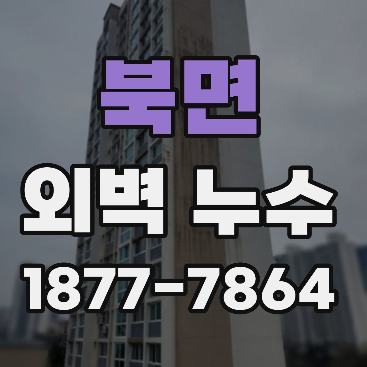 북면 외벽 누수