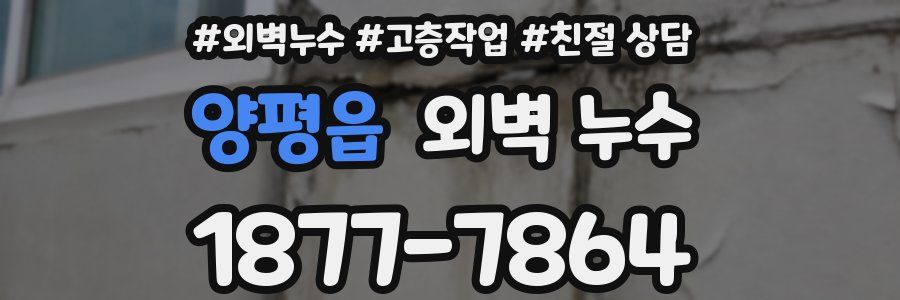 양평읍 외벽 누수