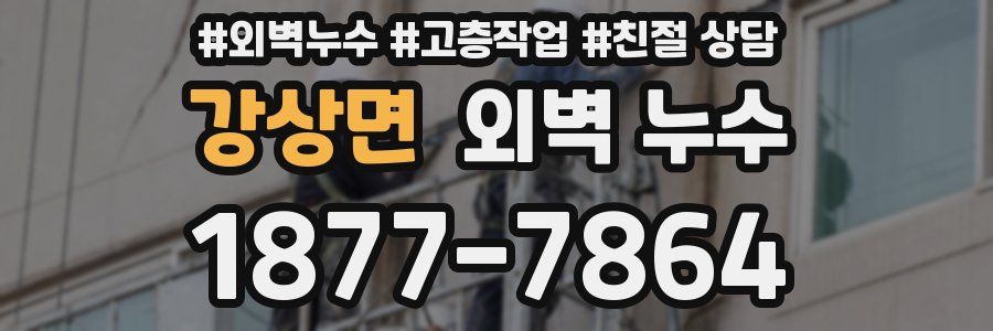 강상면 외벽 누수