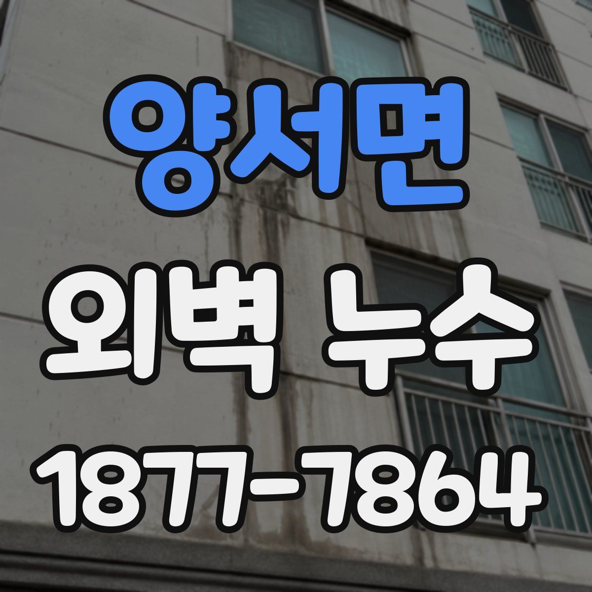 양서면 외벽 누수