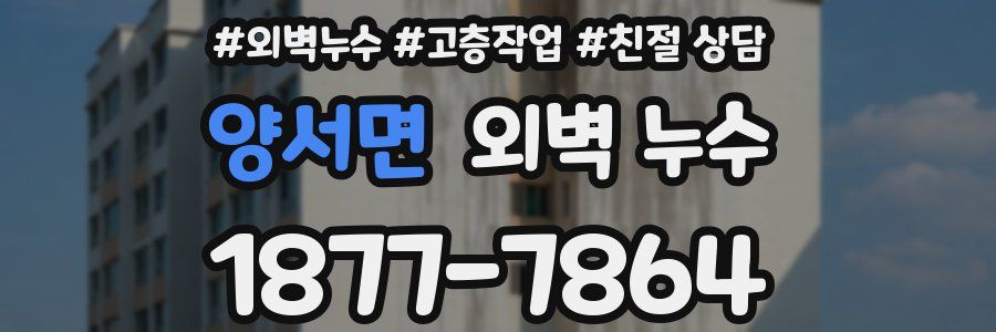 양서면 외벽 누수