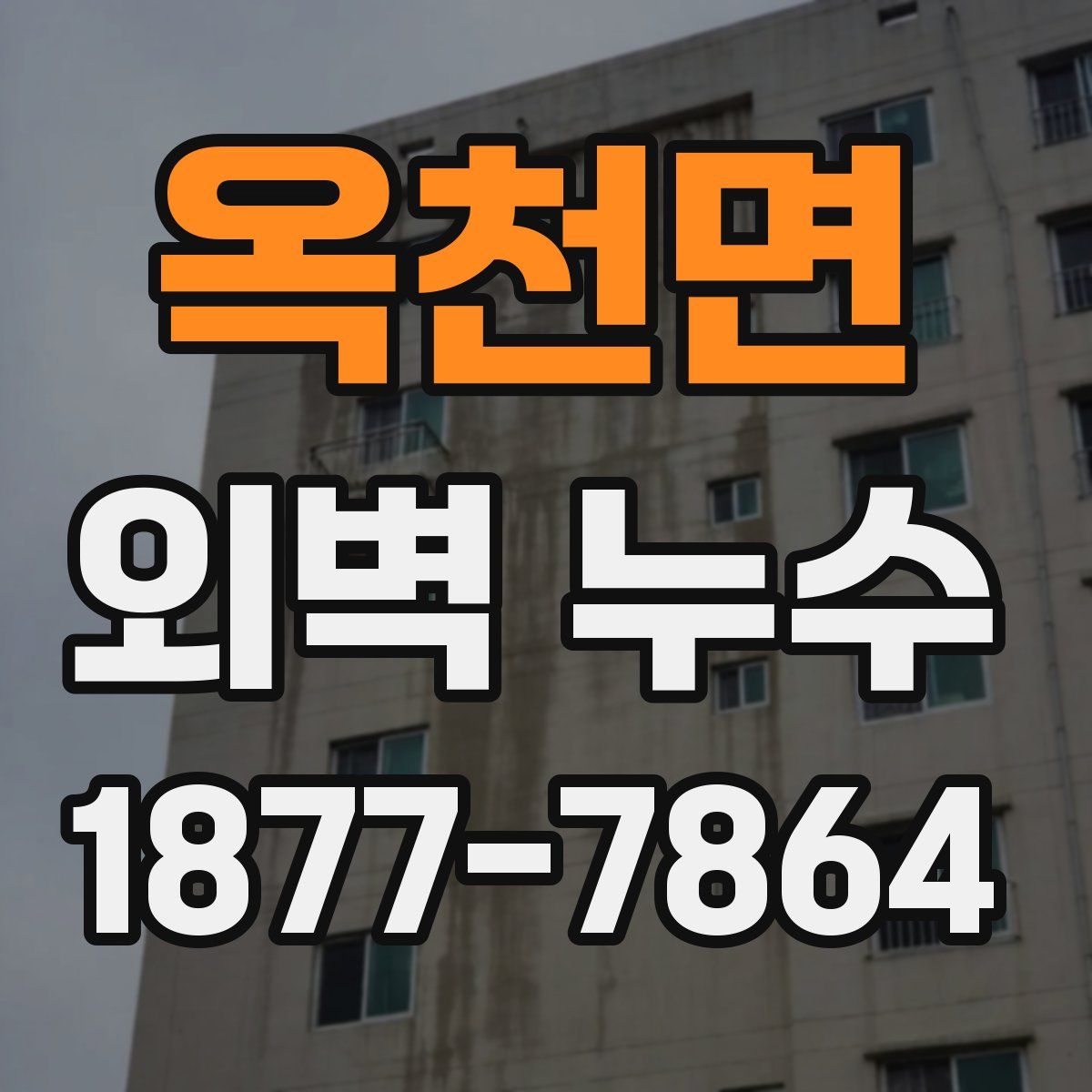 옥천면 외벽 누수