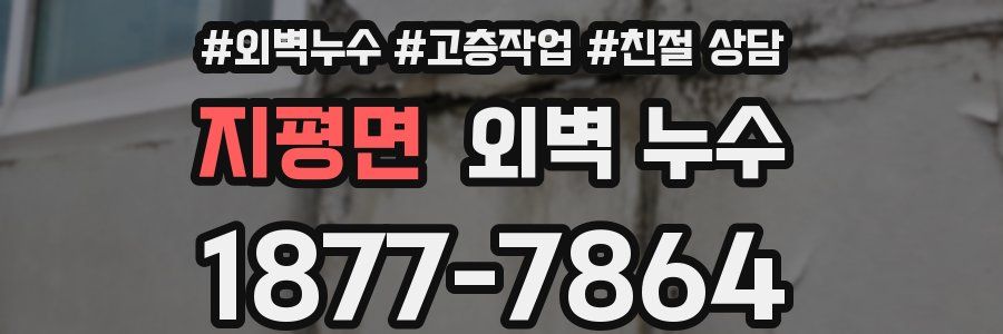 지평면 외벽 누수