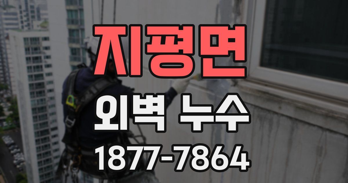 지평면 외벽 누수