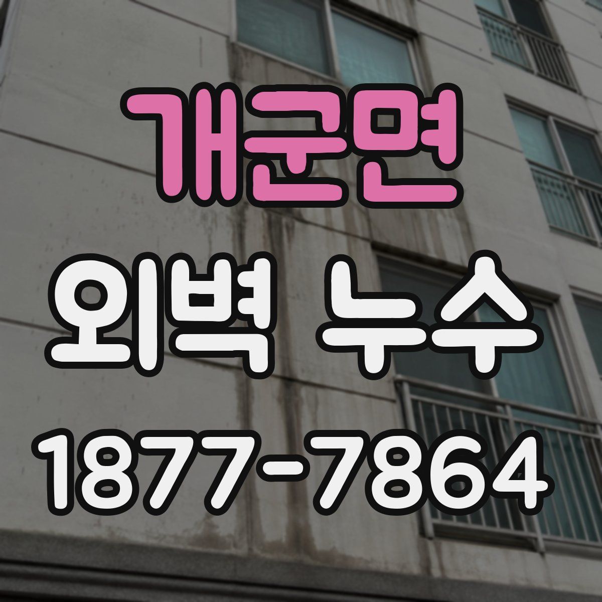 개군면 외벽 누수