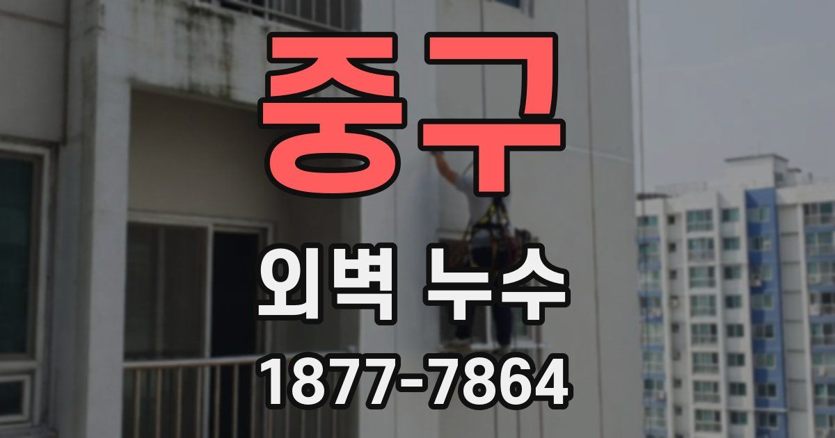중구 외벽 누수