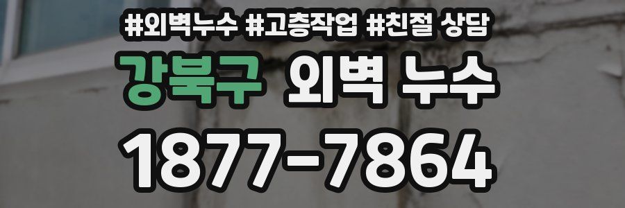 강북구 외벽 누수
