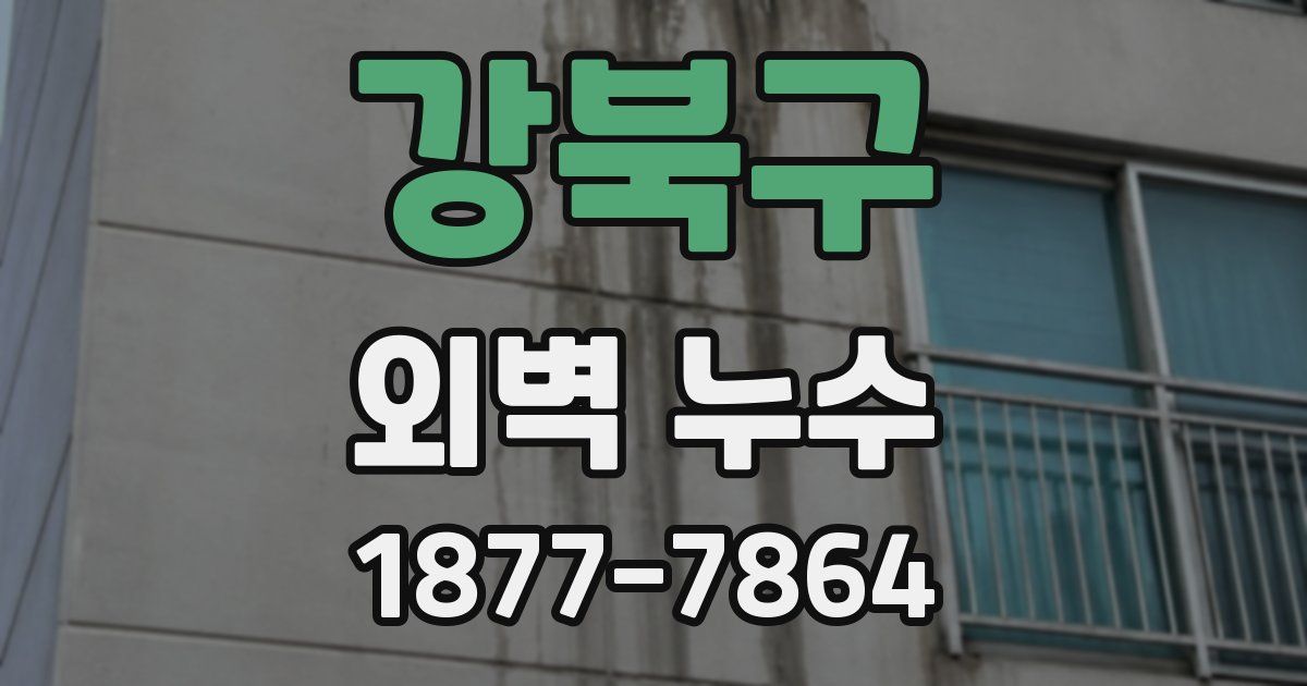 강북구 외벽 누수