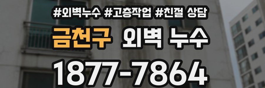 금천구 외벽 누수