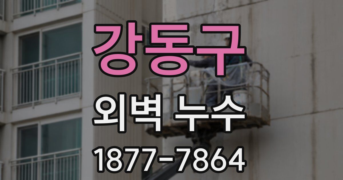 강동구 외벽 누수