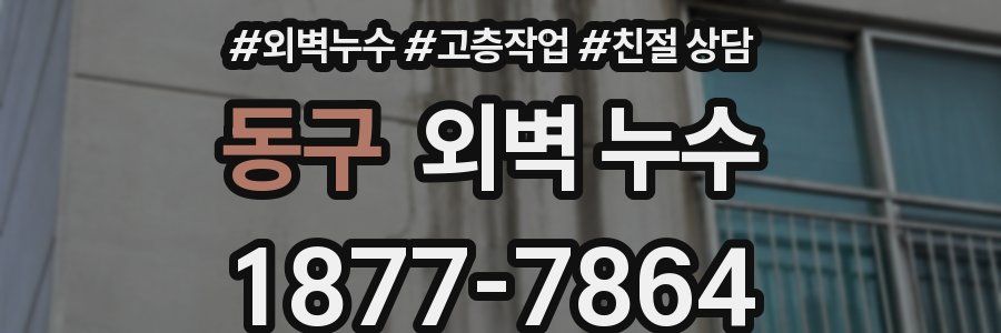 동구 외벽 누수