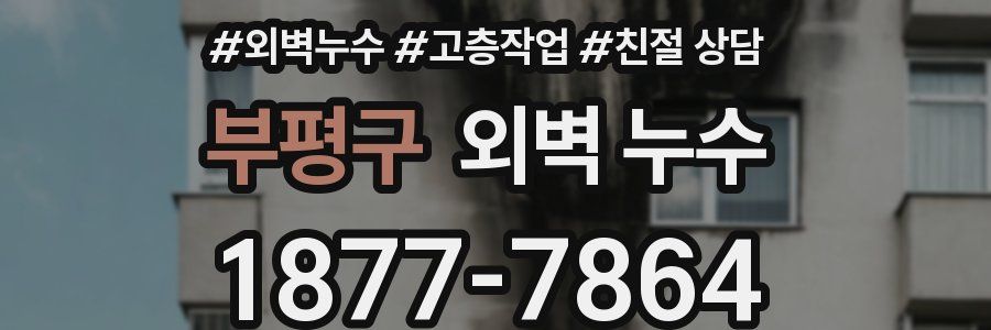 부평구 외벽 누수