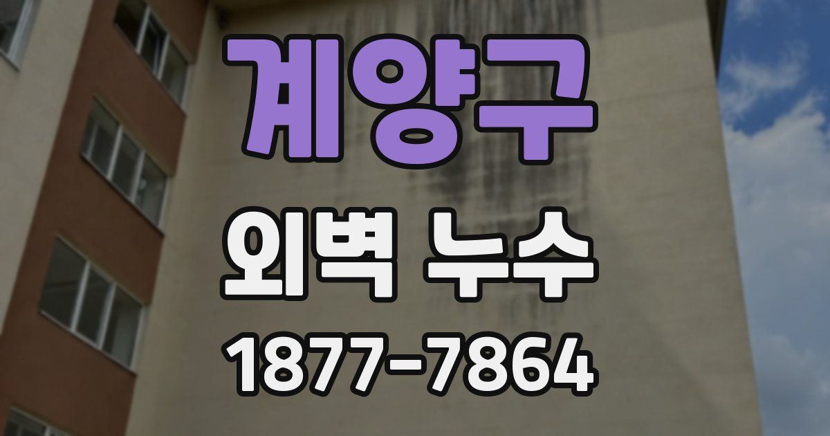 계양구 외벽 누수