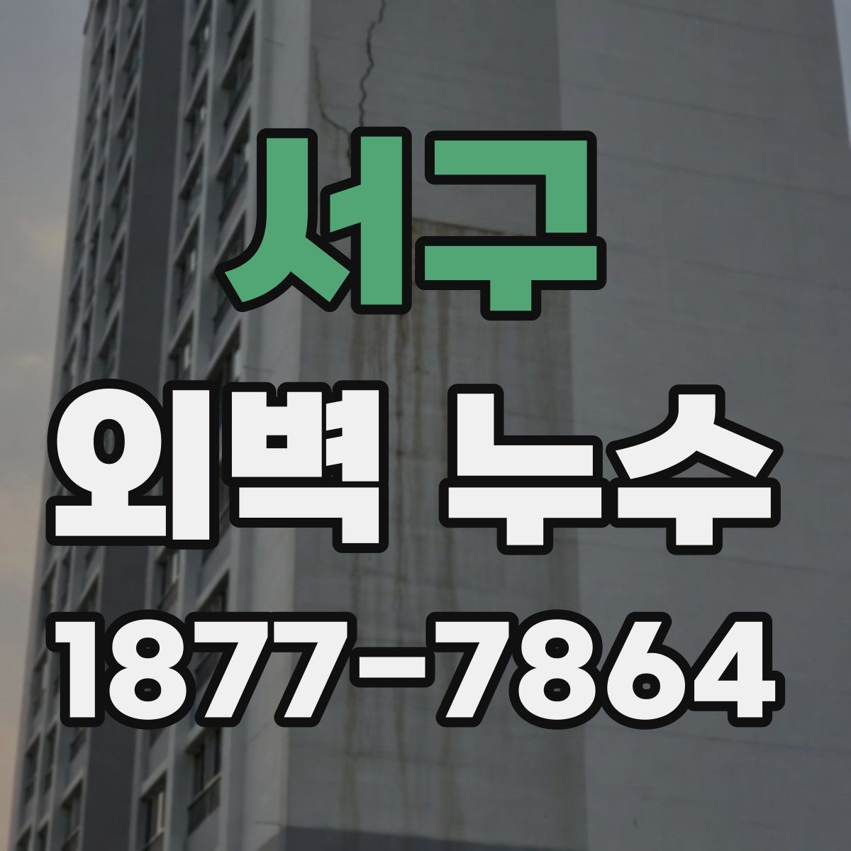 서구 외벽 누수