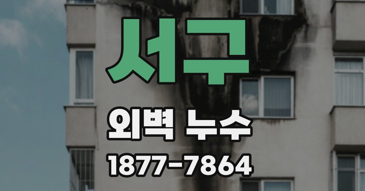 서구 외벽 누수