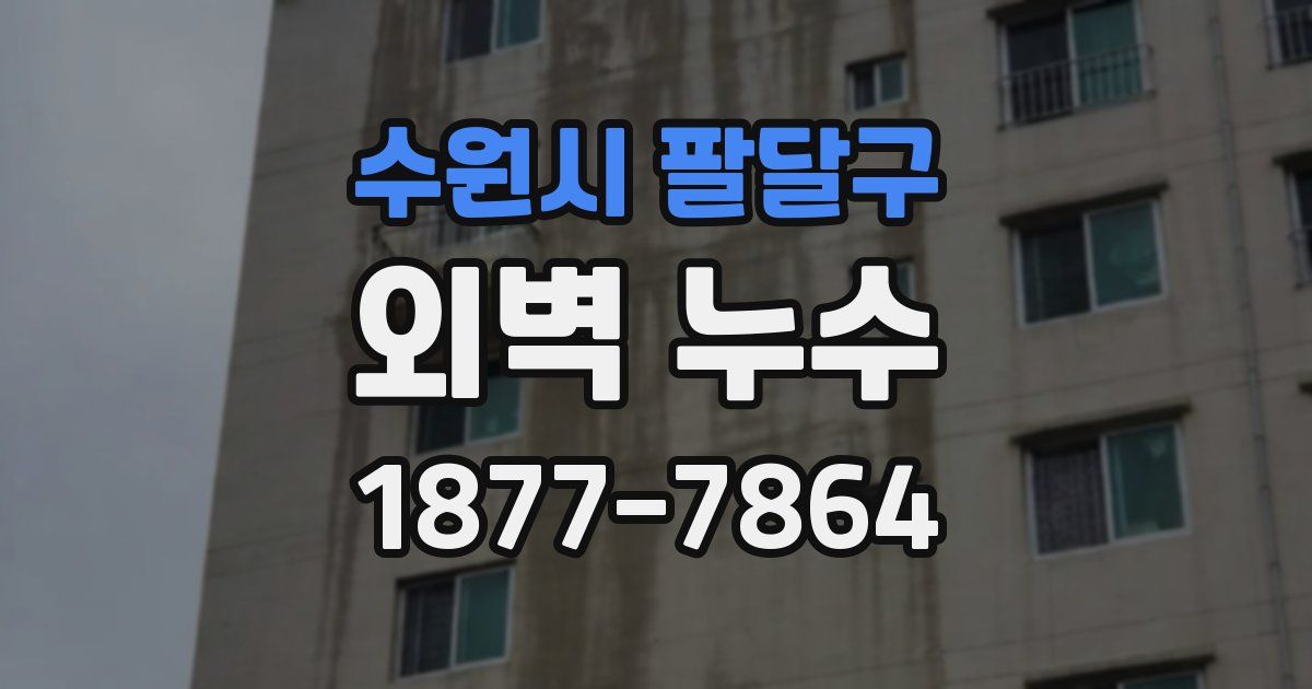수원시 팔달구 외벽 누수