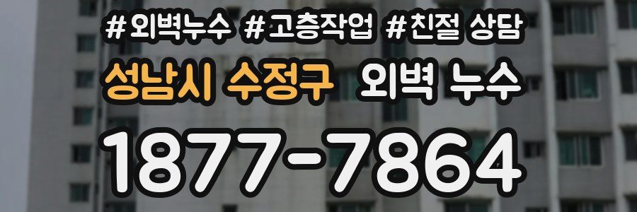 성남시 수정구 외벽 누수