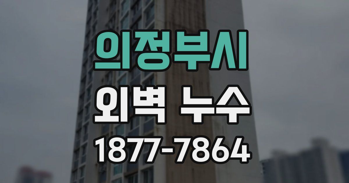 의정부시 외벽 누수