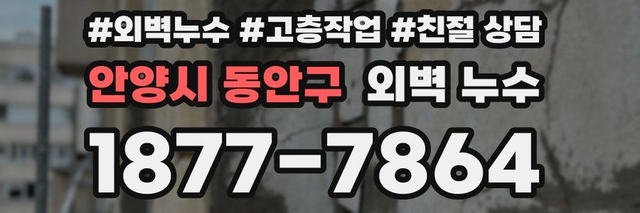 안양시 동안구 외벽 누수