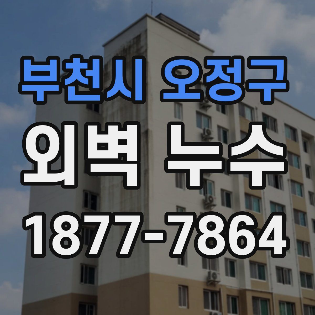 부천시 오정구 외벽 누수