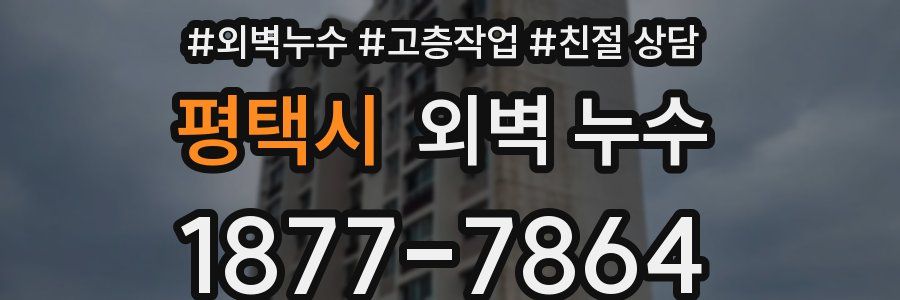 평택시 외벽 누수