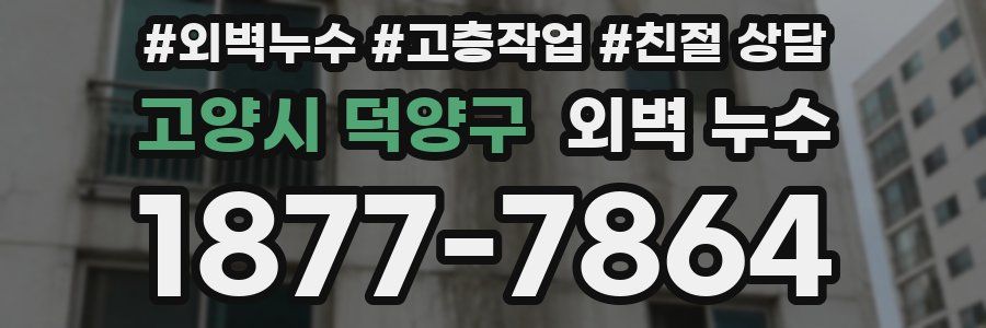 고양시 덕양구 외벽 누수