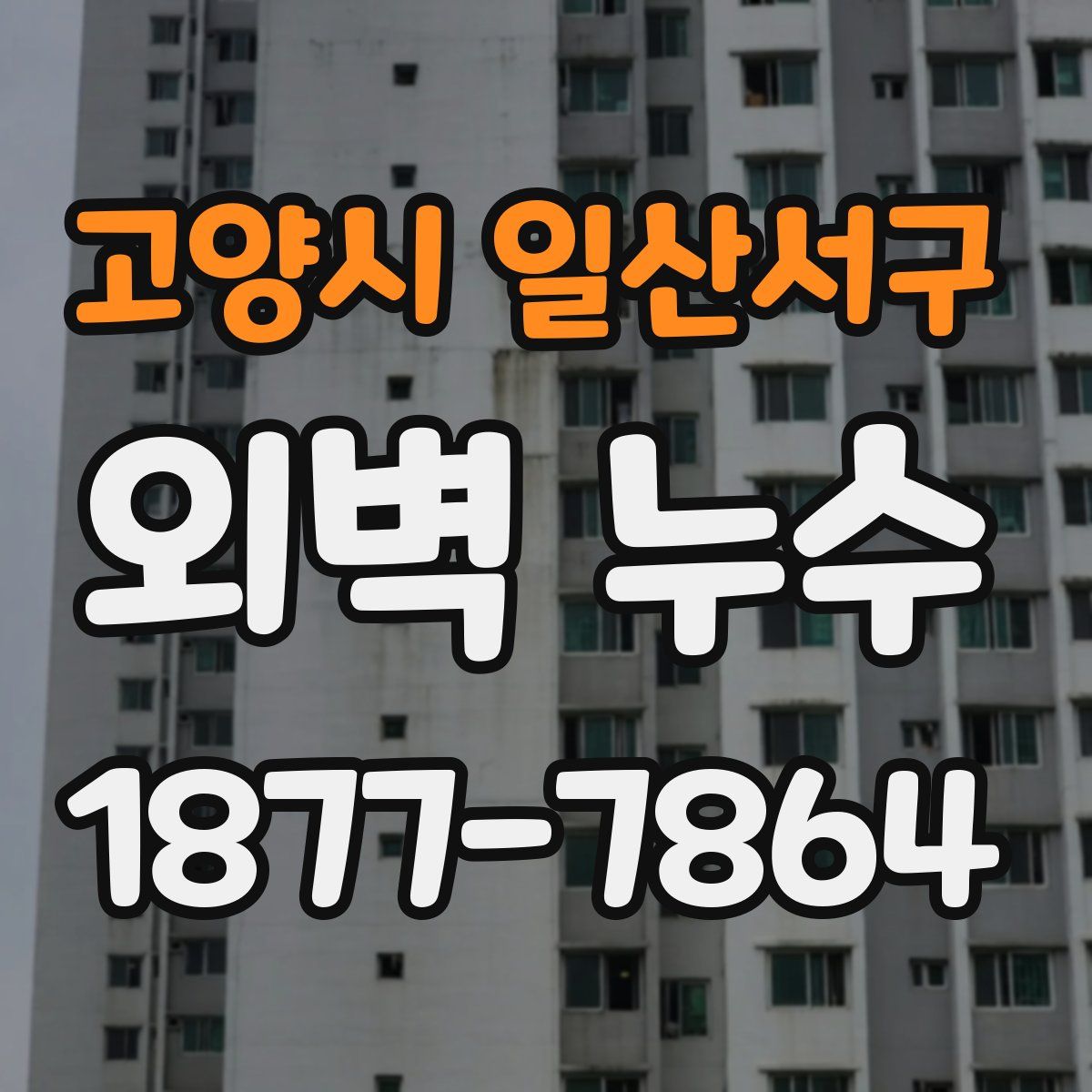 고양시 일산서구 외벽 누수