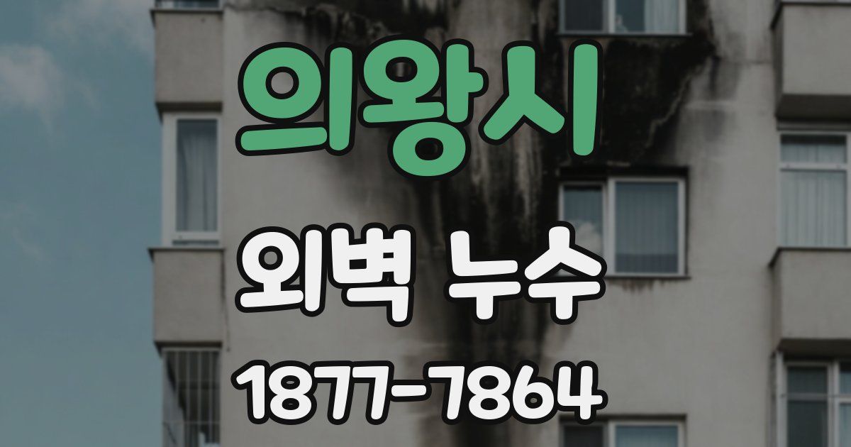 의왕시 외벽 누수