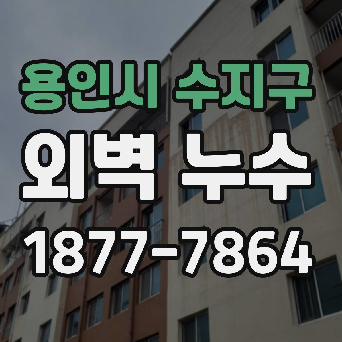 용인시 수지구 외벽 누수