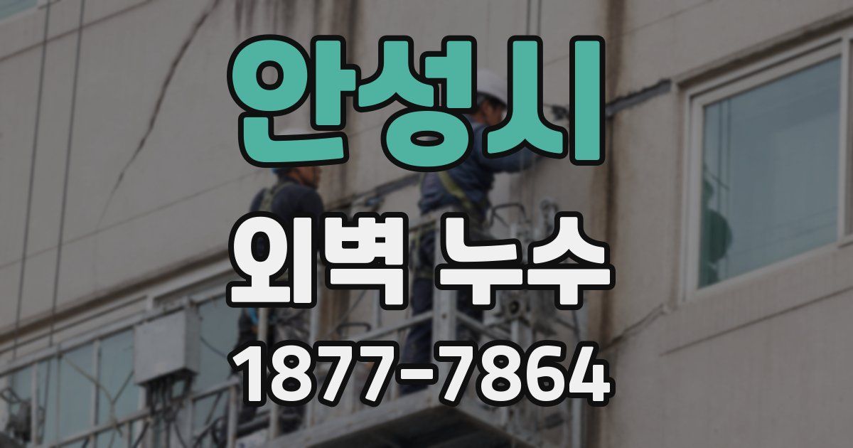 안성시 외벽 누수