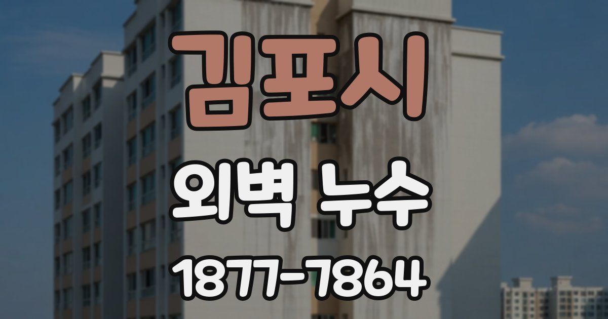 김포시 외벽 누수