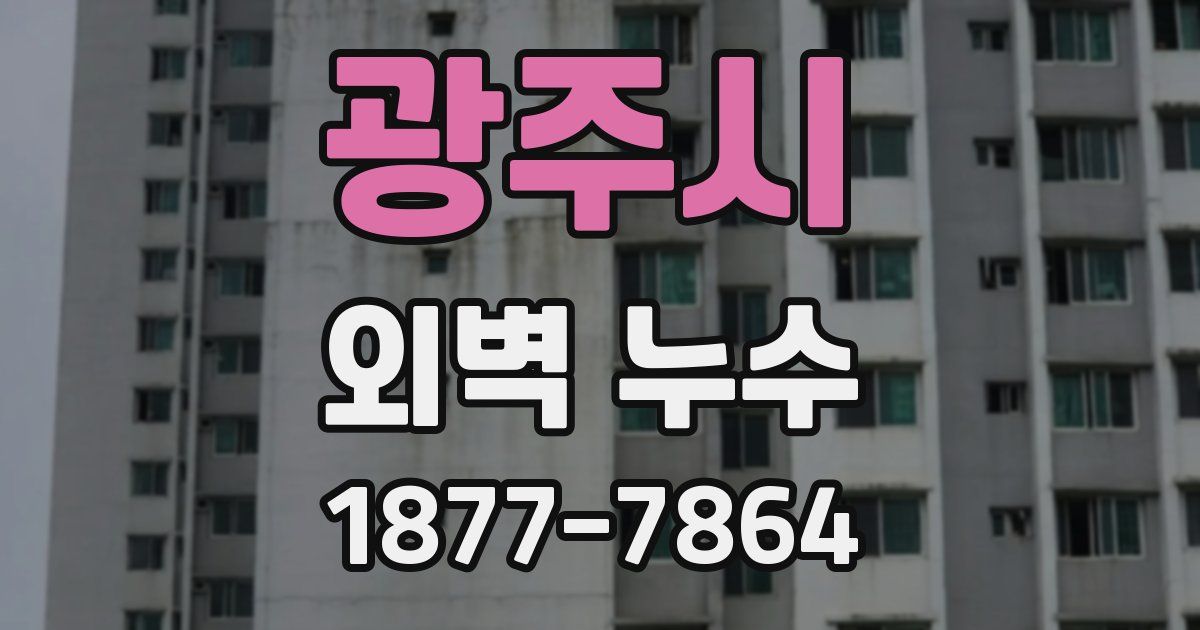 광주시 외벽 누수